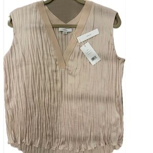 NWT Vince Light Peach/Beige Blouse - M